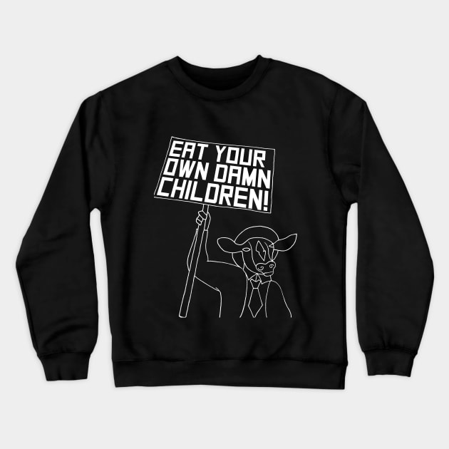 Protest cow #2 Crewneck Sweatshirt by milouluci